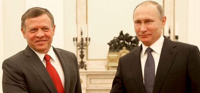 ملك الأردن هنأ بوتين هاتفيا بفوزه بالإنتخابات الرئاسية