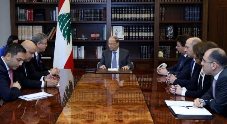 الرئيس عون استقبل نائب رئيس البنك الدولي لمنطقة الشرق الاوسط 