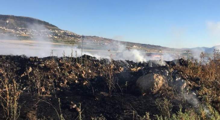 الدفاع المدني:إخماد حريق أعشاب وأشجار في زحلة وحريق مكب للنفايات في خربة قنفار