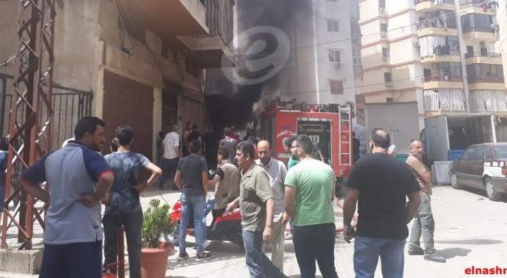 حريق داخل منزل في طرابلس