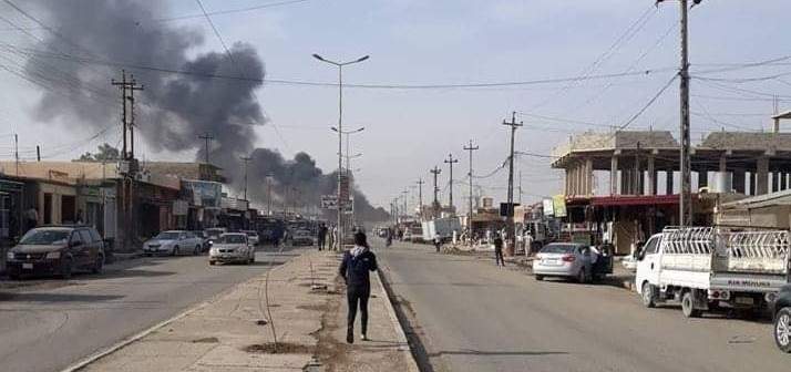 انفجار سيارة مفخخة داخل سوق شعبي في الموصل بالعراق