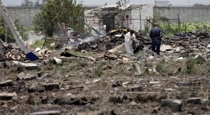 ارتفاع ضحايا انفجار مستودع ألعاب نارية في المكسيك إلى 24 قتيلا 