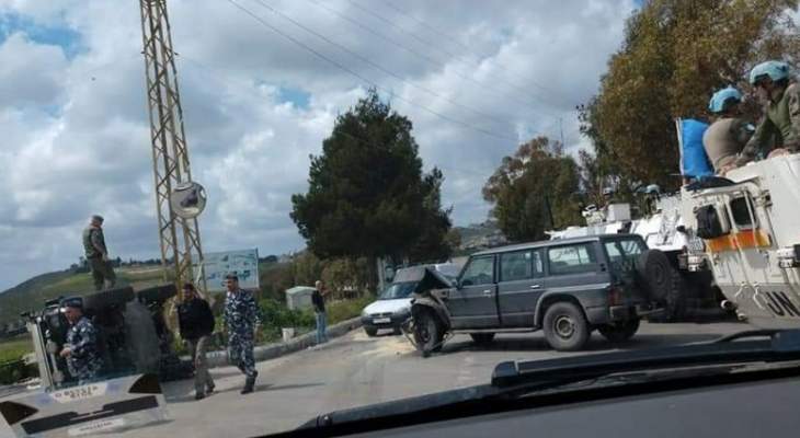 النشرة: حادث سير بين قوات اليونيفيل وقوى الأمن عند مثلث برج قلاويه - الغندورية