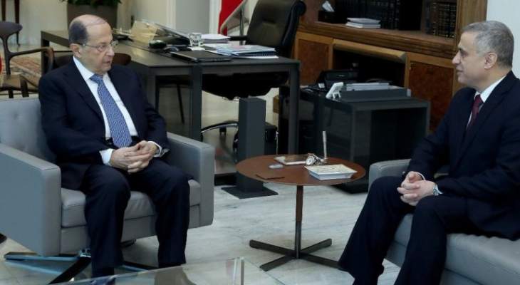 الرئيس عون عرض مع طرابلسي التطورات السياسية الراهنة