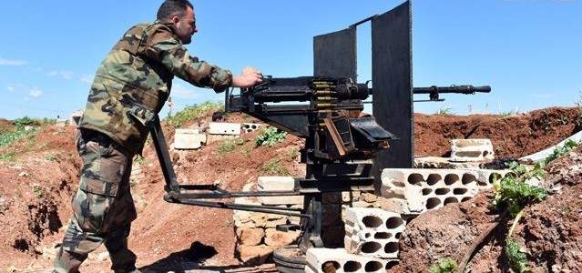 الجيش السوري قضى على مجموعات مسلحة حاولت التسلل باتجاه مناطق آمنة بريف حماة
