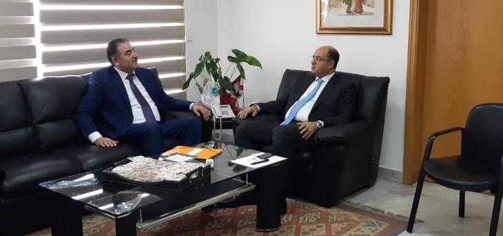 اللقيس بحث مع سفير لبنان بالجزائر العلاقات الزراعية والتجارية بين البلدين