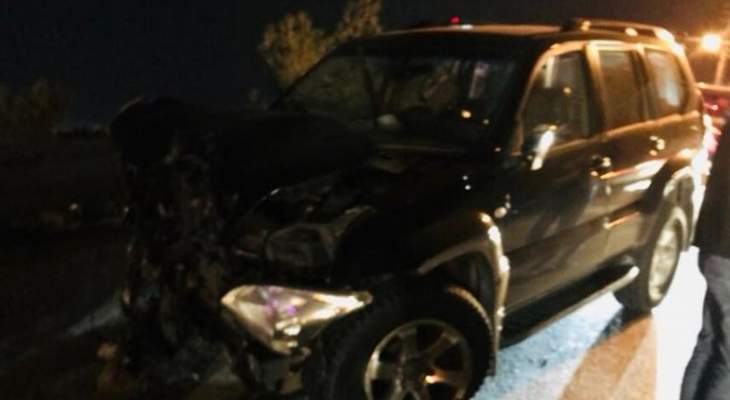 اصابة عائلة من 6 أفراد في حادث سير على أوتوستراد الزهراني