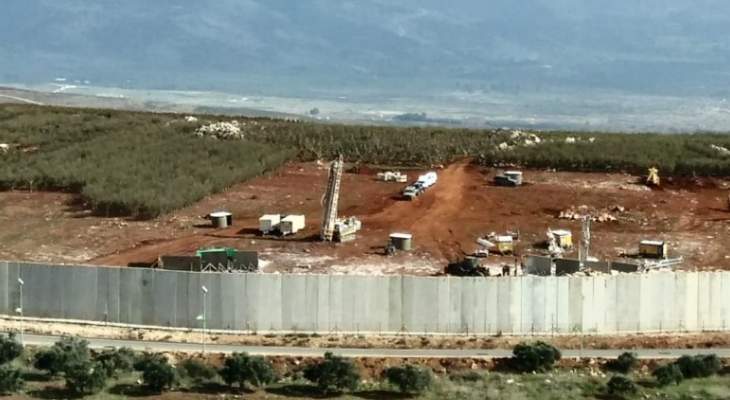 النشرة: قوات إسرائيل واصلت أعمال الحفر عند الحدود مقابل كفركلا وميس الجبل