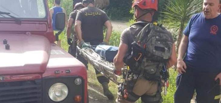 الدفاع المدني: انقاذ رجل جراء سقوطه عن مرتفع صخري في يحشوش