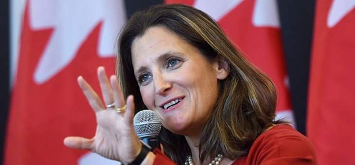 وزيرة خارجية كندا تشكر باسيل بعد الإفراج عن كندي كان محتجزا في سوريا