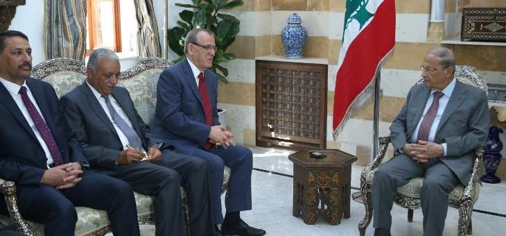 الرئيس عون أكد استعداد لبنان لتفعيل التعاون الصحي بين لبنان والعراق