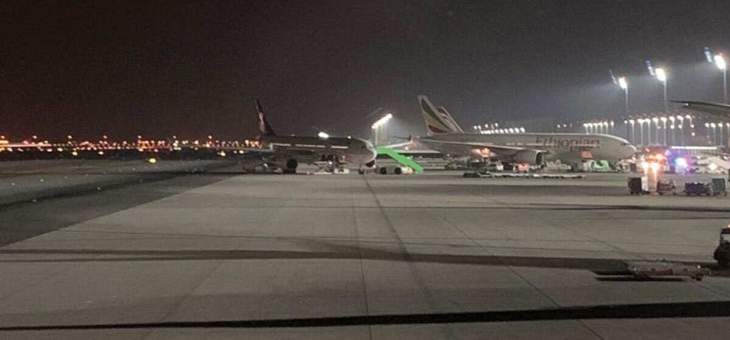 اصطدام بين طائرتين سعودية وإثيوبية بمطار الملك عبد العزيز الدولي بجدة
