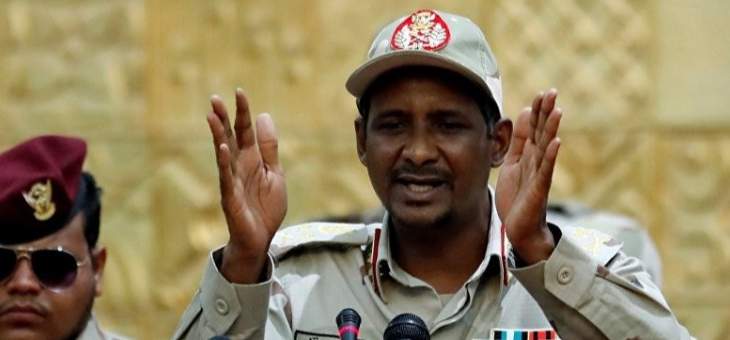 حميدتي: يجب تحويل السودان إلى دولة قانون ومحاسبة أي متورط بالفساد