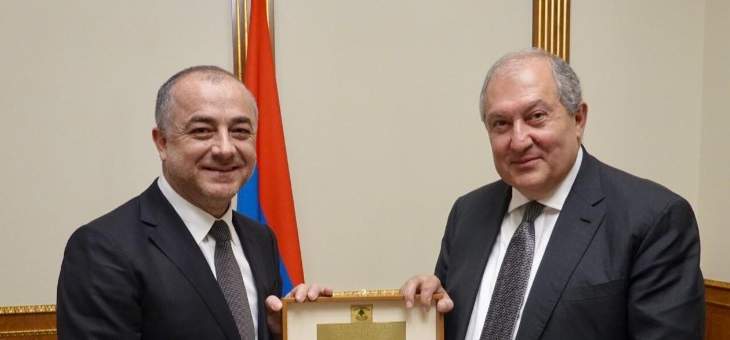 بو صعب التقى رئيس أرمينيا ورئيس حكومتها وبحث التعاون في مجال رصد الطائرات المسيرة