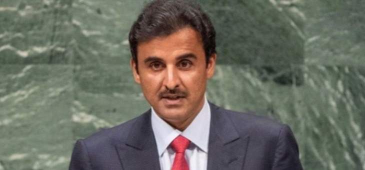 أمير قطر دعا لحل سياسي لإنهاء أزمة سوريا: الحوار ورفع الحصار على بلدنا يحلان أزمة الخليج