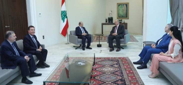 الرئيس عون: لبنان حريص على تعزيز علاقات التعاون مع العراق