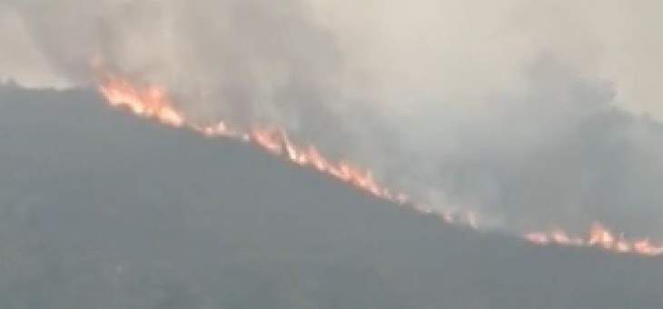اندلاع حريق في تلال مارت تقلا دقّون-عاليه وتخوف من امتداده نحو المنازل
