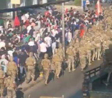 النشرة: تظاهرة احتجاجية في منطقة تعلبايا في البقاع بظل انتشار أمني كثيف