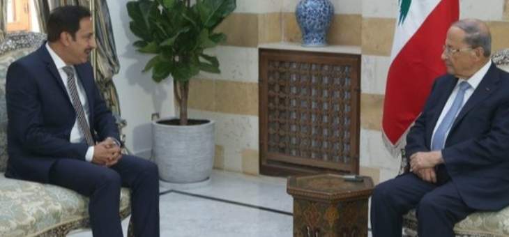 الرئيس عون عرض مع سفير لبنان لدى غانا العلاقات الثنائية
