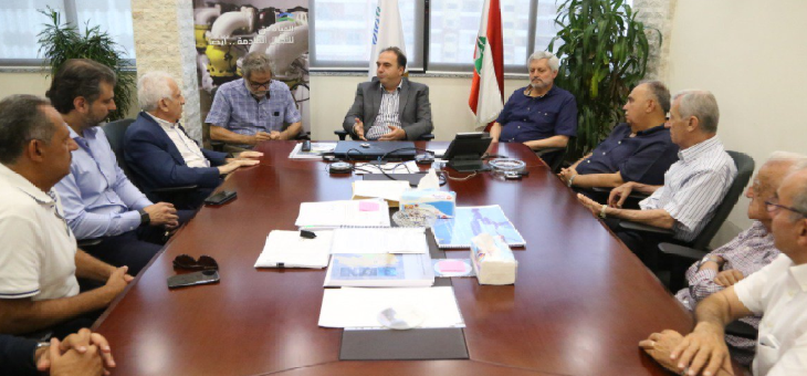 مدير عام مؤسسة مياه لبنان الجنوبي بحث مع وفد من فعاليات صيدا خطط ومشاريع المؤسسة