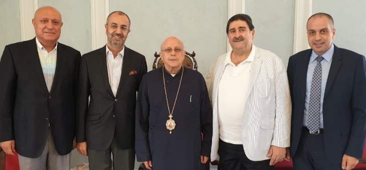 المطران درويش استقبل عضو المجلس الدستوري القاضي ايلي مشرقاني
