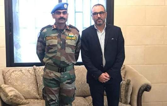 قائد الكتيبة الهندية زار رئيس بلدية كفرحمام