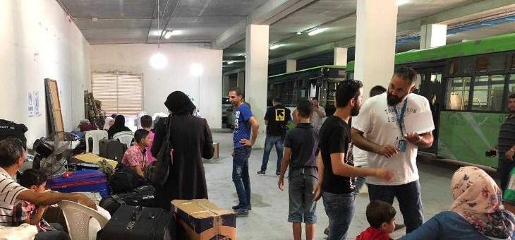 النشرة: مغادرة 63 نازحاً سورياً لبنان عائدين إلى بلدهم من صيدا