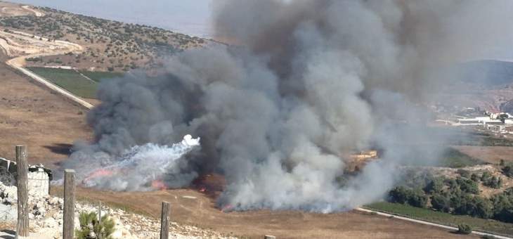 الجيش الاسرائيلي يقصف أطراف بلدة مارون الراس