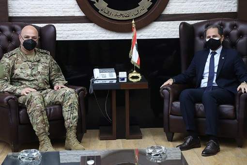قائد الجيش استقبل سامي الجميل وبحث معه الأوضاع العامة في لبنان