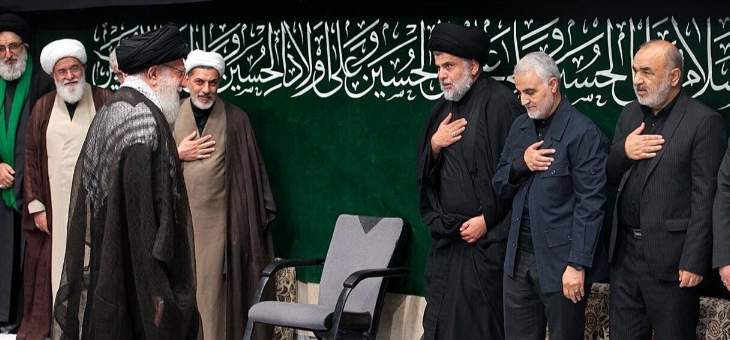 مقتدى الصدر يلتقي خامنئي وسليماني في إيران 
