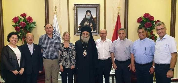 يازجي استقبل وفد الكنيسة المتحدة الإنجيلية الالمانية في دمشق