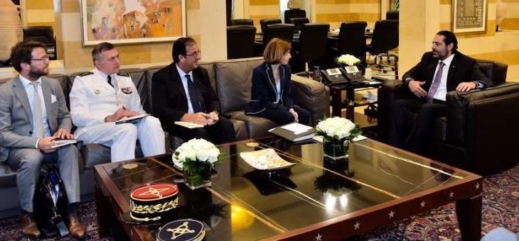 الحريري عرض مع وزيرة الدفاع الفرنسية سبل التعاون بين البلدين