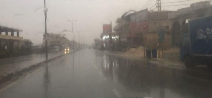 رياح وامطار في قرى البقاع الشمالي وسط انخفاض ملحوظ في درجات الحرارة