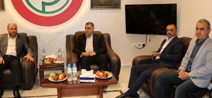 وفد من قيادة حماس في لبنان زار مقر قيادة أمل في إقليم جبل عامل 