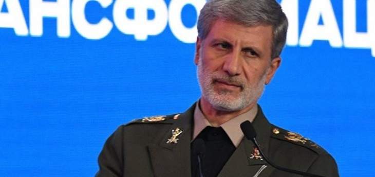 وزير الدفاع الإيراني: أميركا تحاول خلق حالة &quot;رهاب من إيران&quot;