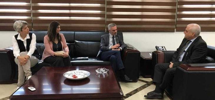 جبق التقى رئيس بعثة الصليب الأحمر لتعزيز التعاون في مجالات مشتركة