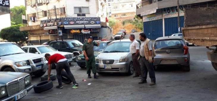  حملة لجمع الاطارات المطاطية المستعملة في طرابلس لاعادة تدويرها في وزارة البيئة