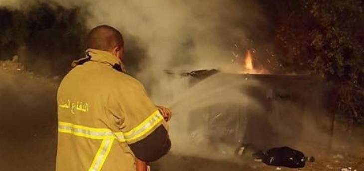 الدفاع المدني: إخماد حريق نفايات في ريفون وحريق أعشاب في الكحلونية